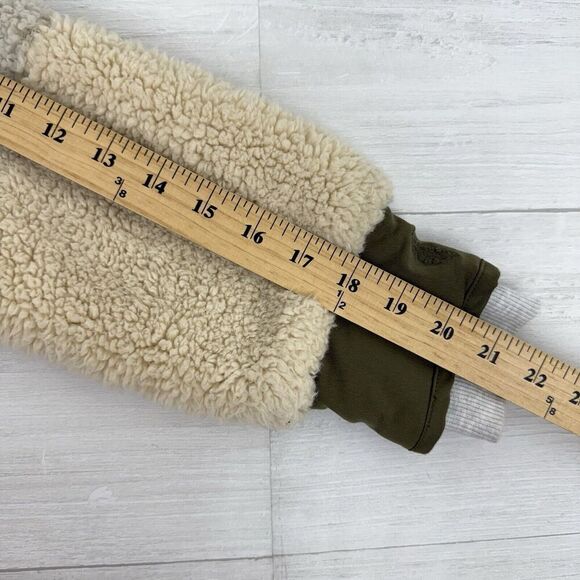 Free People Movement Jacket Women S Sherpa Fleece Full Zip Oversized Cream Green - Picture 14 of 16